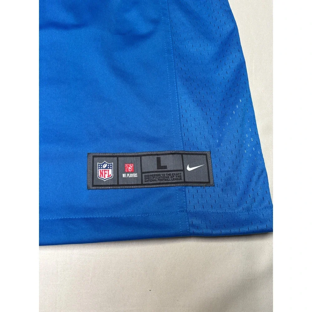 Nike NFL Detroit Lions TJ Hockenson 88 Jersey Blue Mens Large